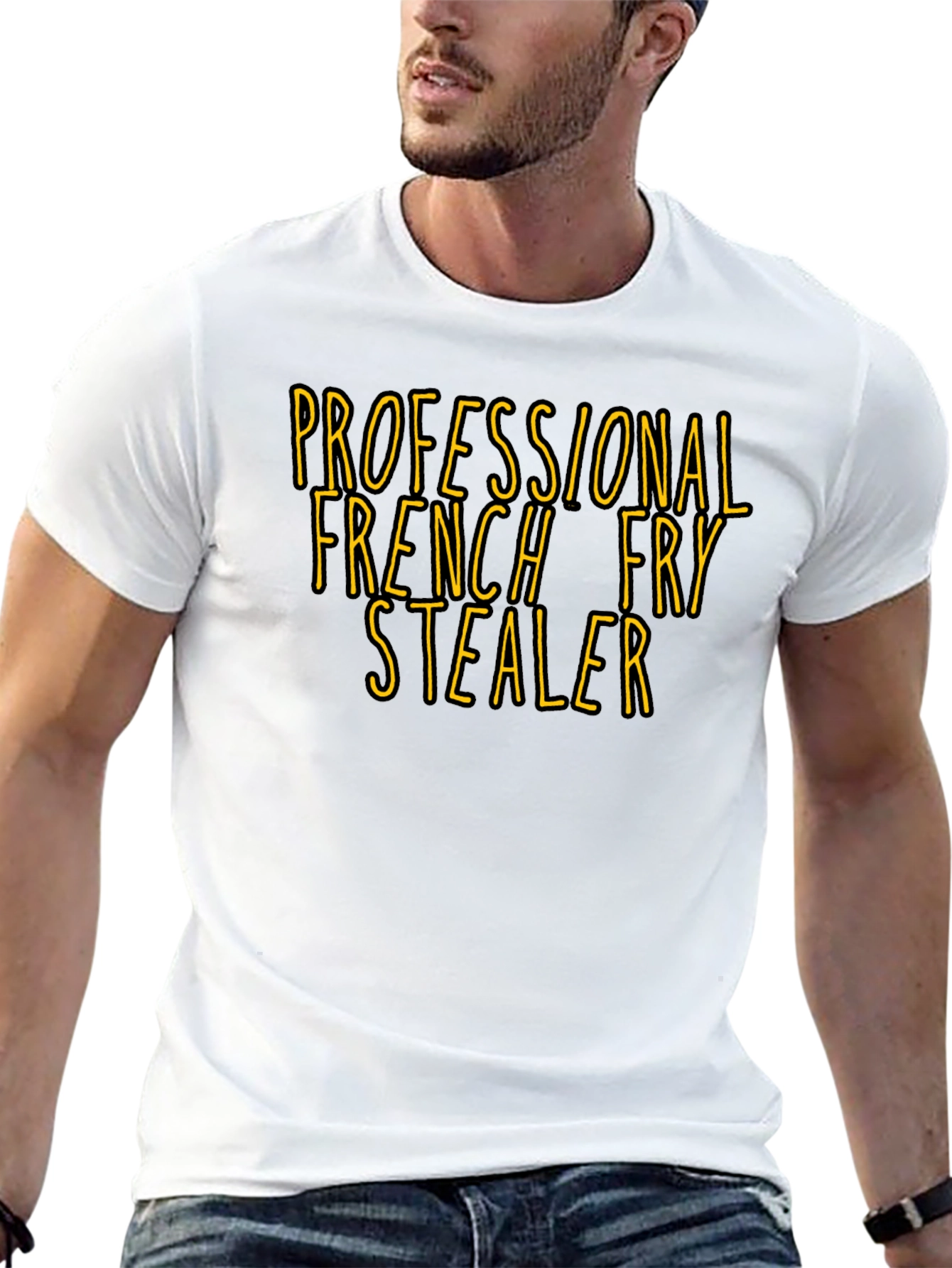 Professional French Fry Stealer T-Shirt - Funny Foodie Tee