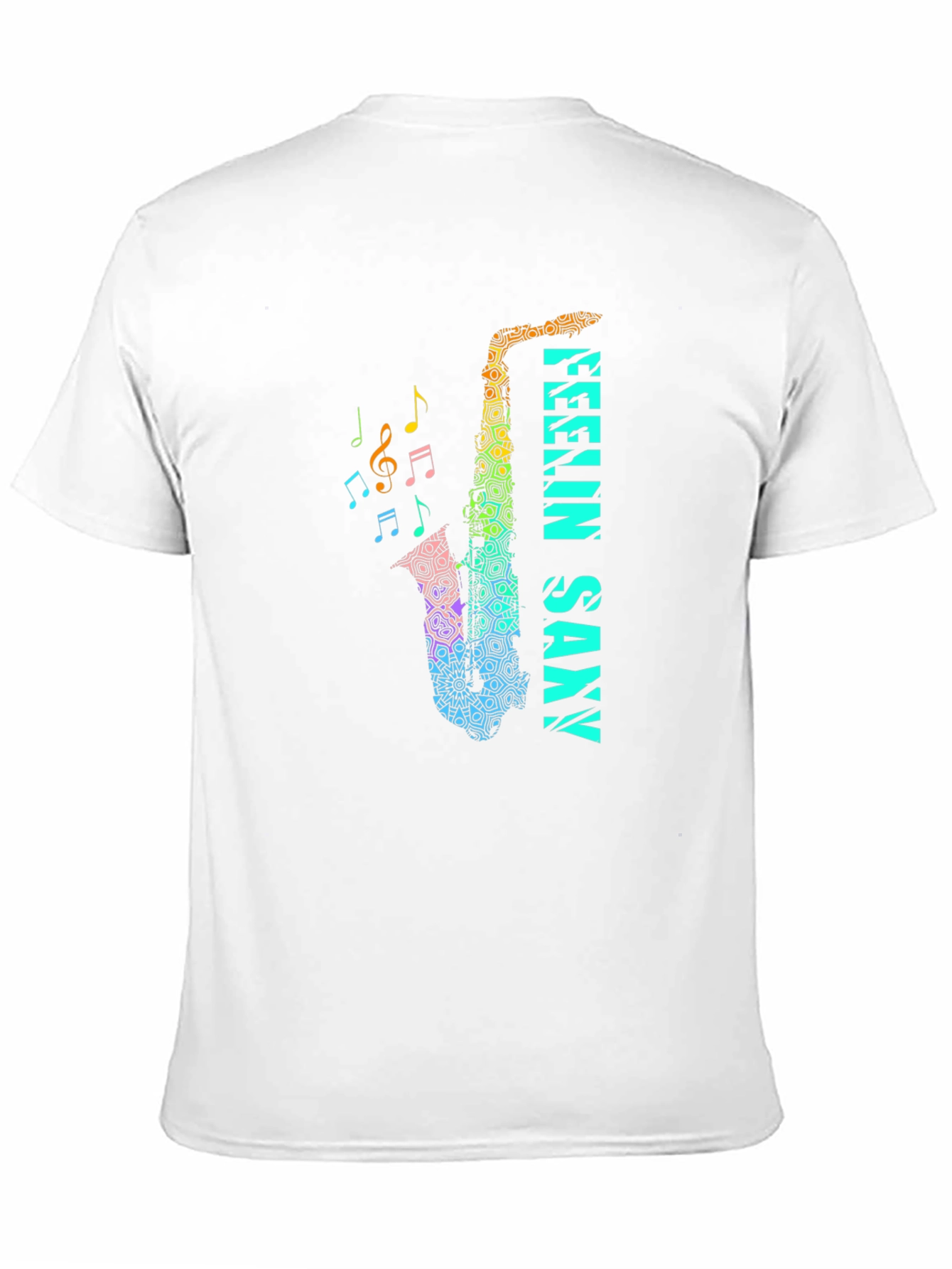 Feelin Saxxy Black T-Shirt - Musical Instrument Graphic Tee