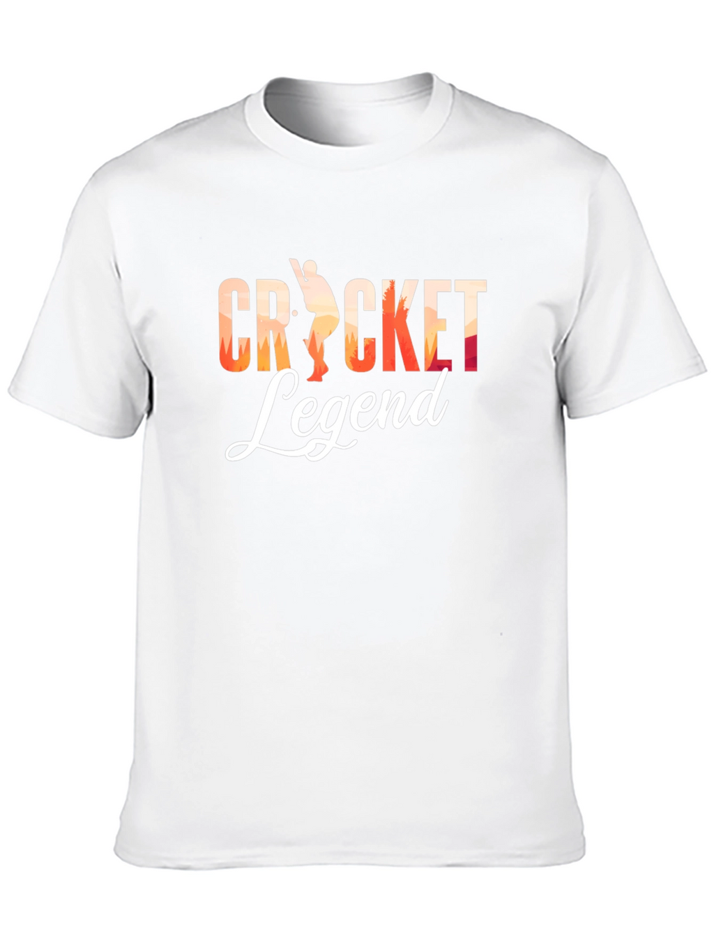 Cricket Legend Graphic Tee - Black Cotton T-Shirt