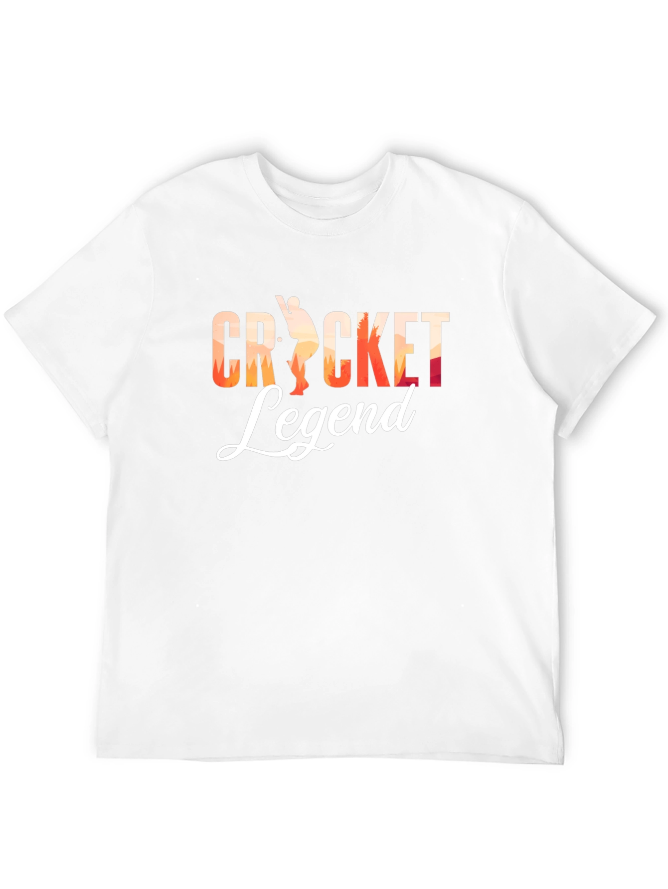 Cricket Legend Graphic Tee - Black Cotton T-Shirt