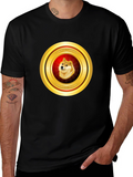 Dogecoin Crypto Currency Black T-Shirt