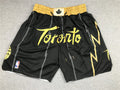 Men's Toronto Raptors Black City Edition Basketball Shorts1