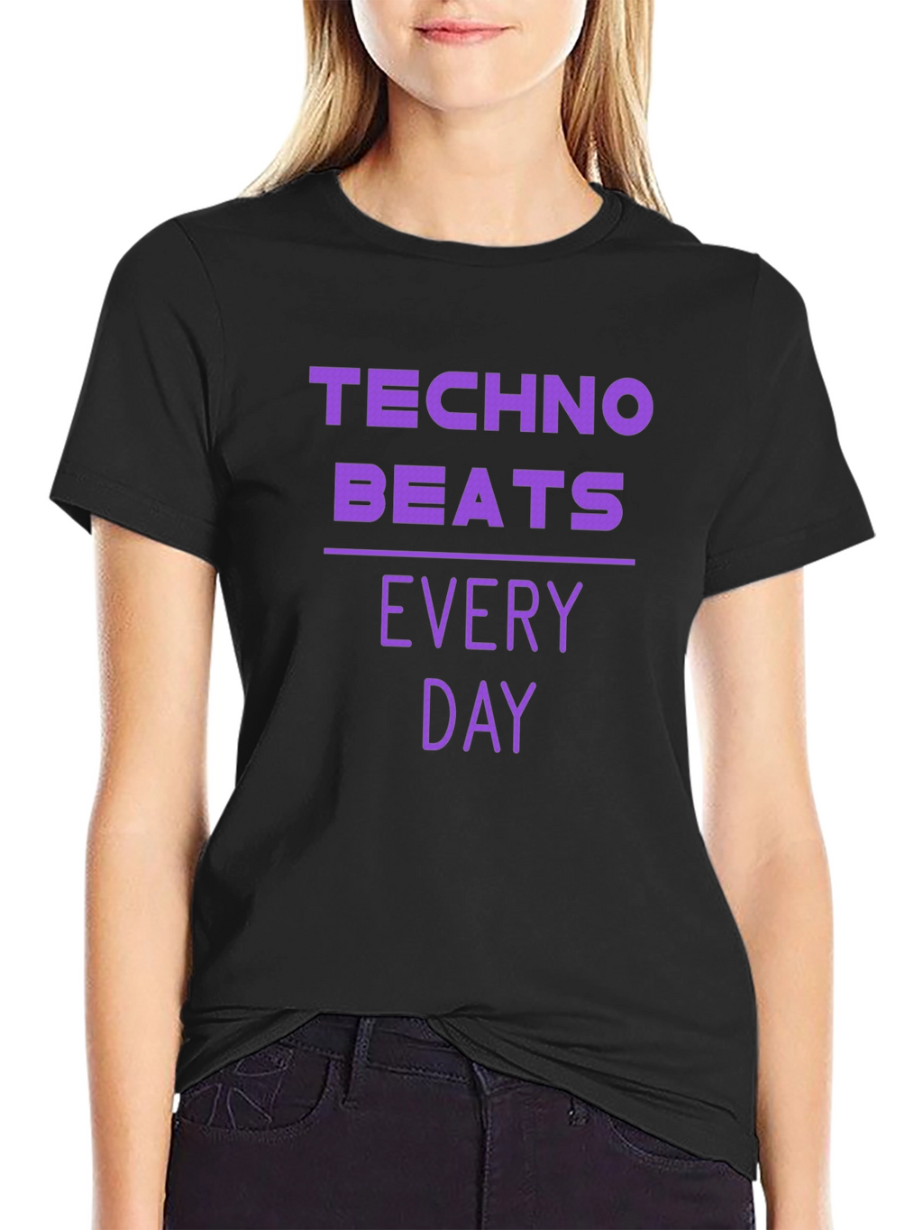 Techno Beats Every Day Graphic T-Shirt