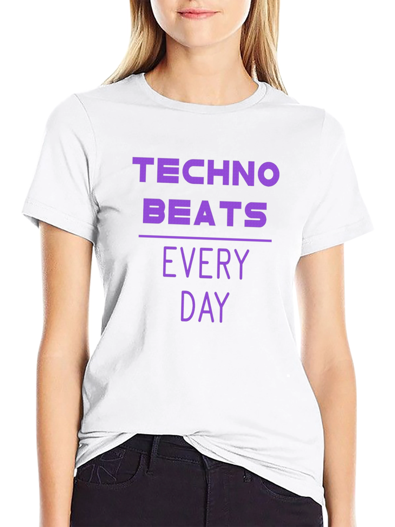 Techno Beats Every Day Graphic T-Shirt