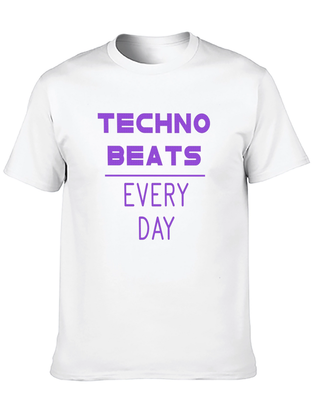 Techno Beats Every Day Graphic T-Shirt