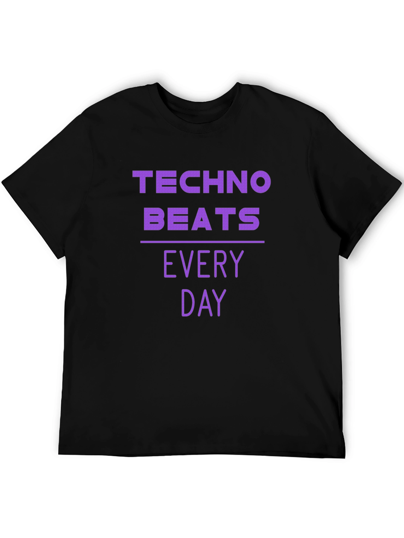 Techno Beats Every Day Graphic T-Shirt