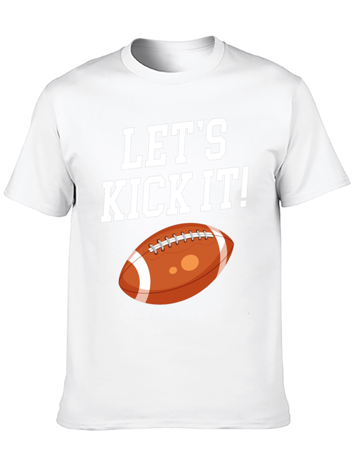 Lets Kick It Football Graphic Tee