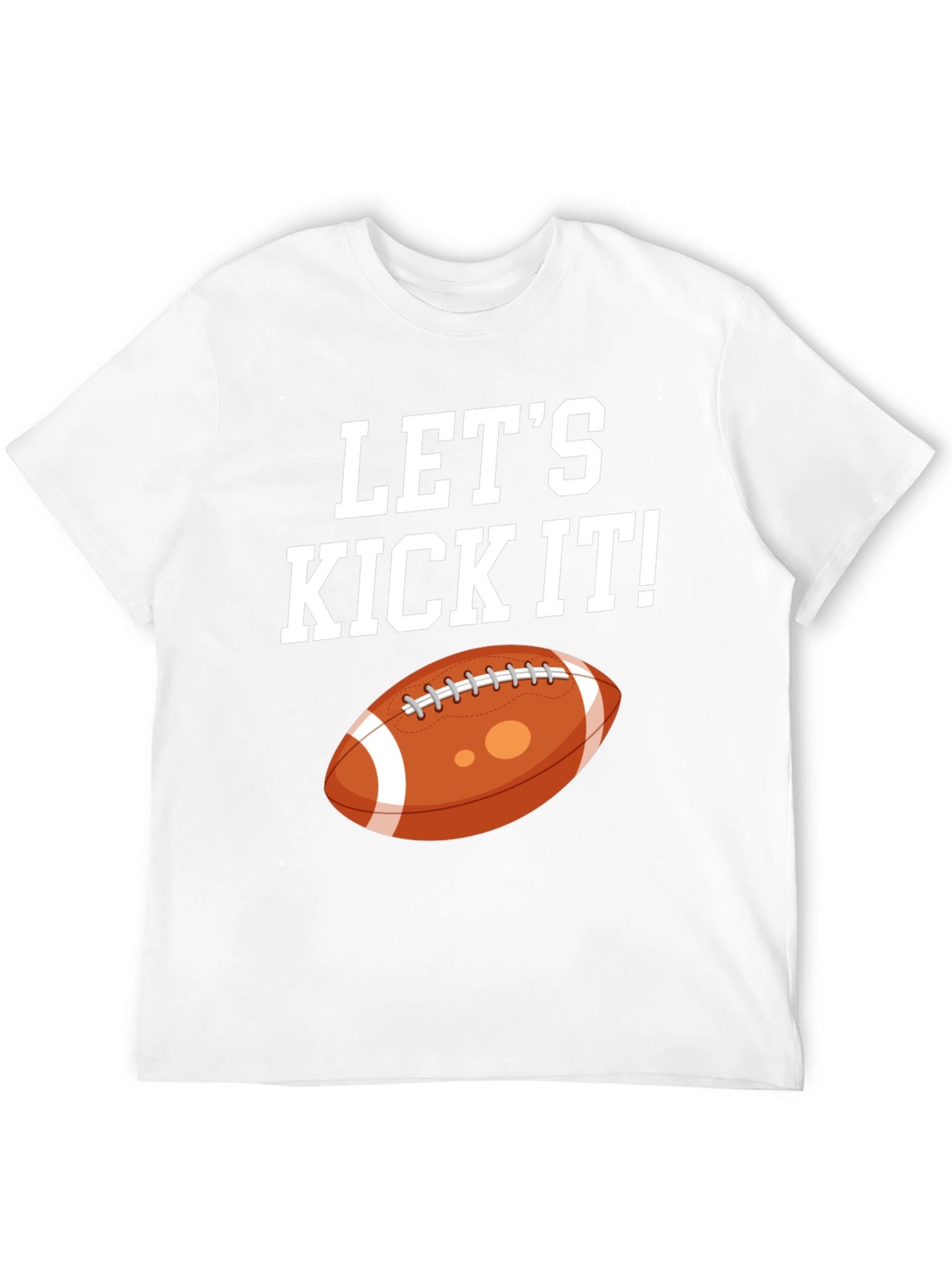 Lets Kick It Football Graphic Tee