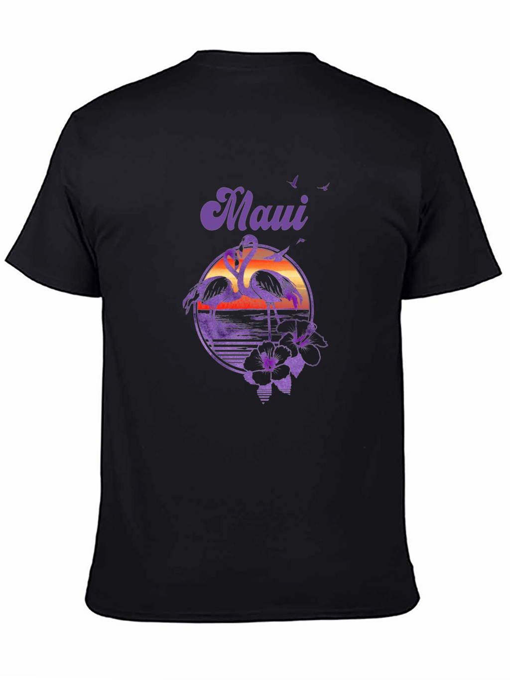 Maui Flamingo Sunset Graphic Tee