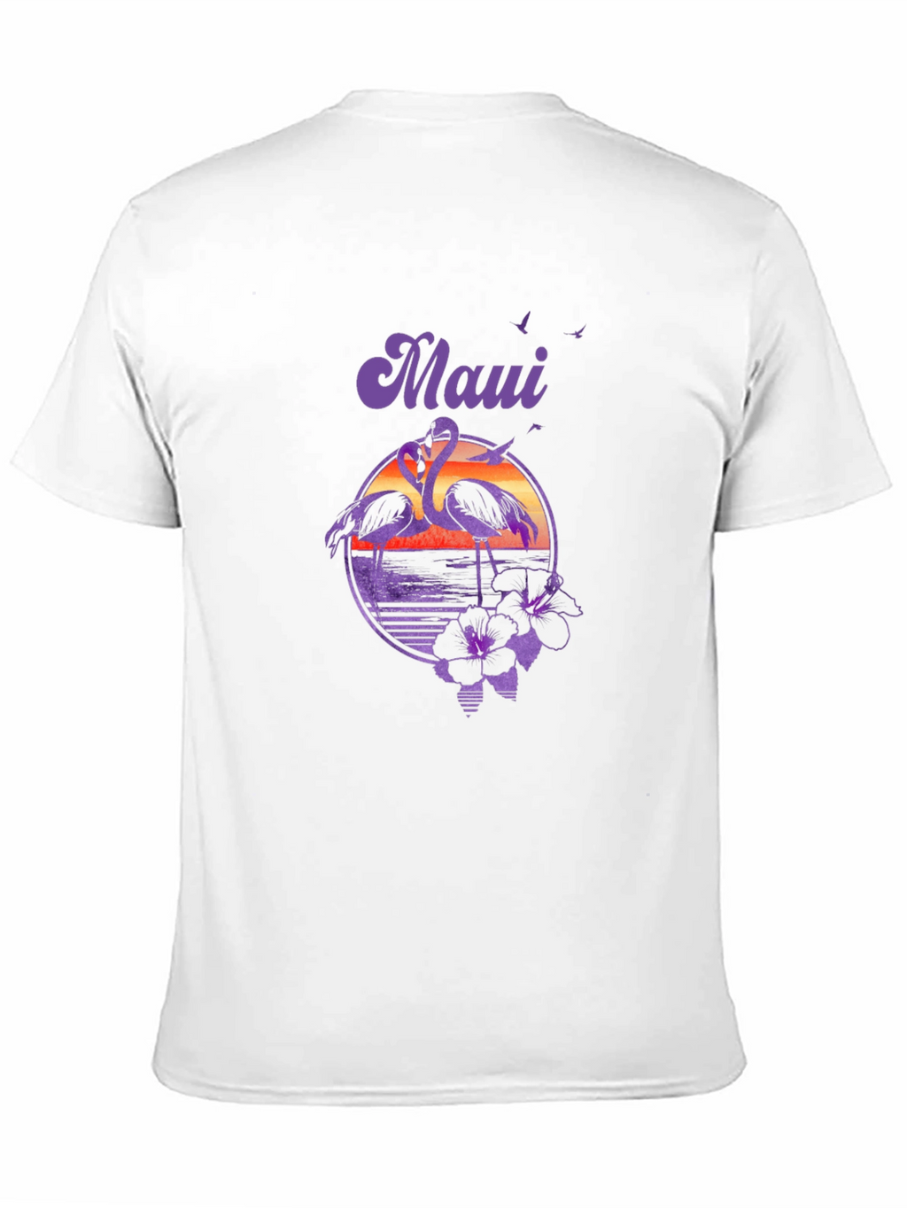 Maui Flamingo Sunset Graphic Tee