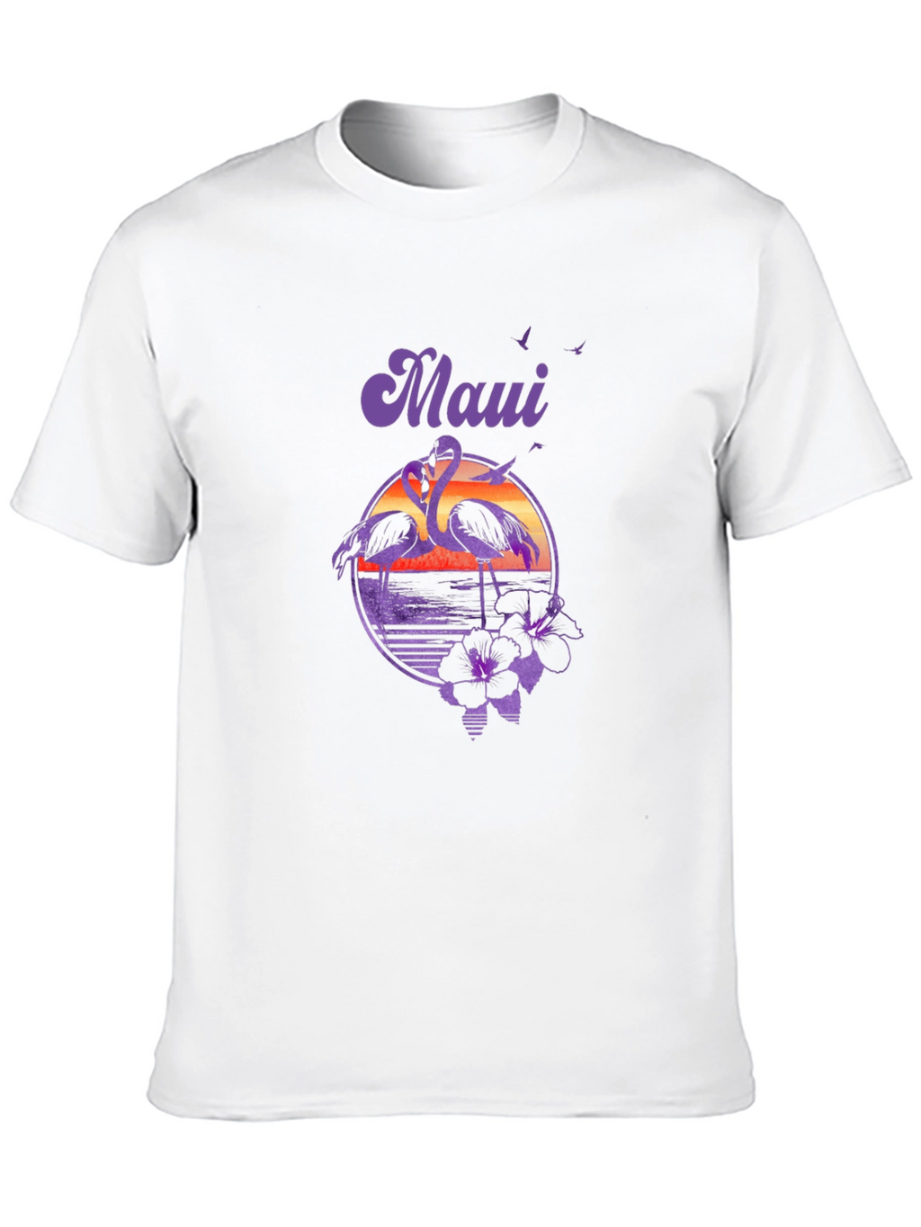 Maui Flamingo Sunset Graphic Tee
