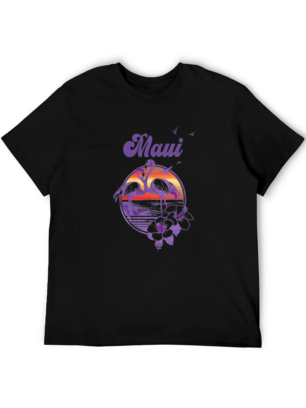 Maui Flamingo Sunset Graphic Tee
