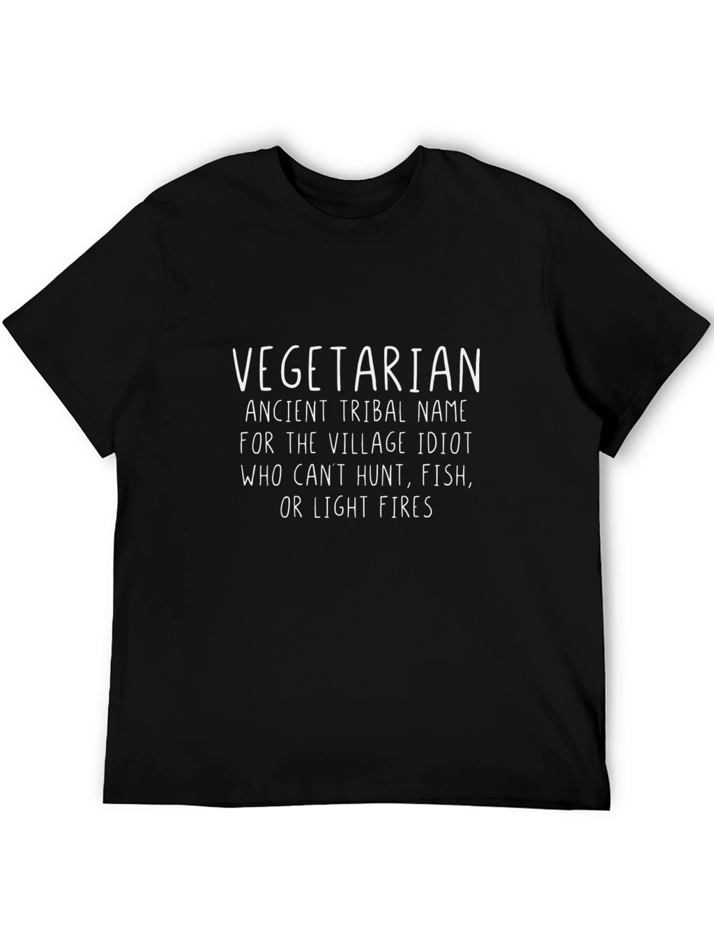 Vegetarian Village Idiot Graphic T-Shirt