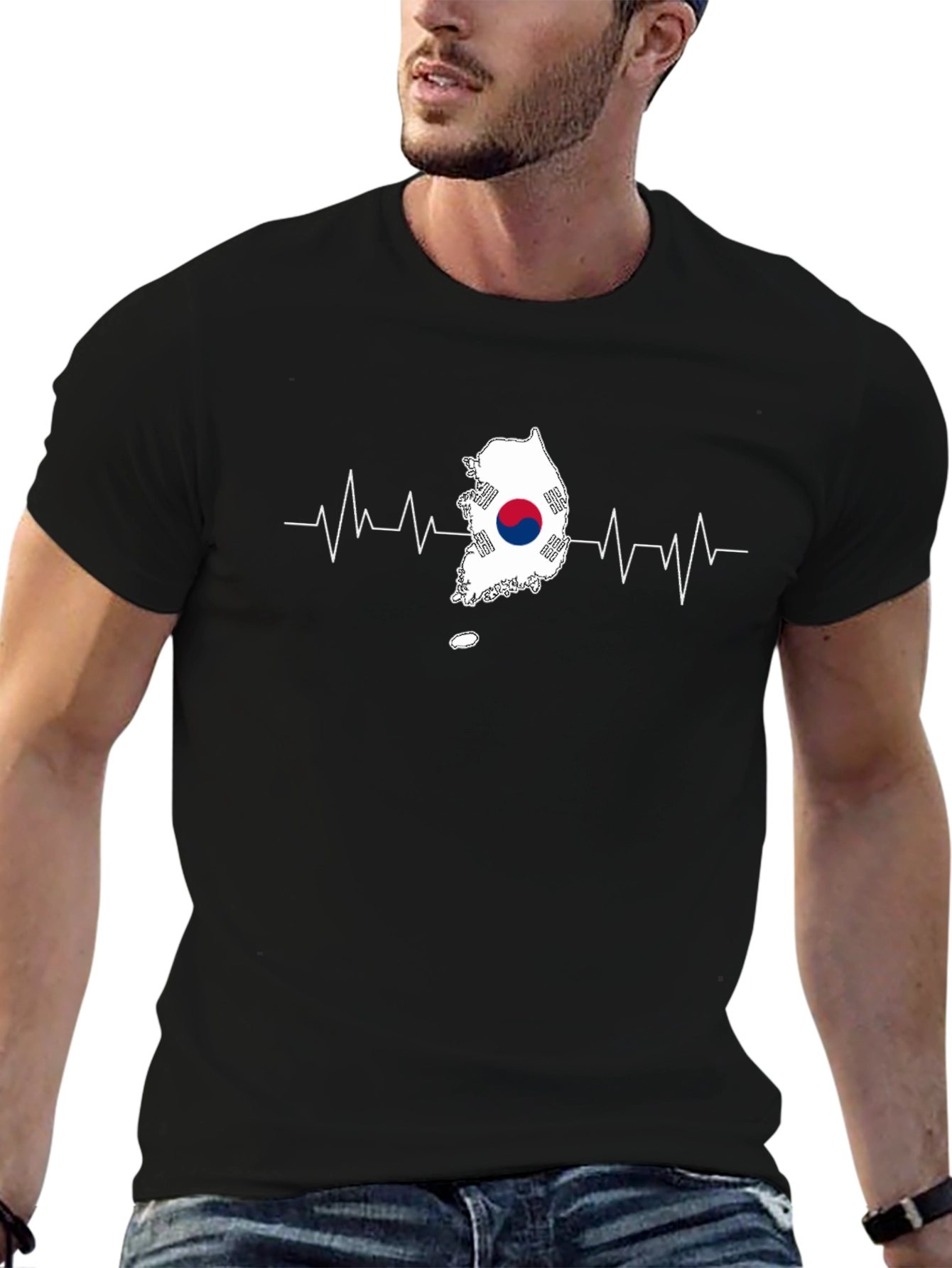 South Korea Heartbeat Graphic Tee