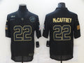 Men's Carolina Panthers #22 Christian McCaffrey Black Game Player Jerseys
