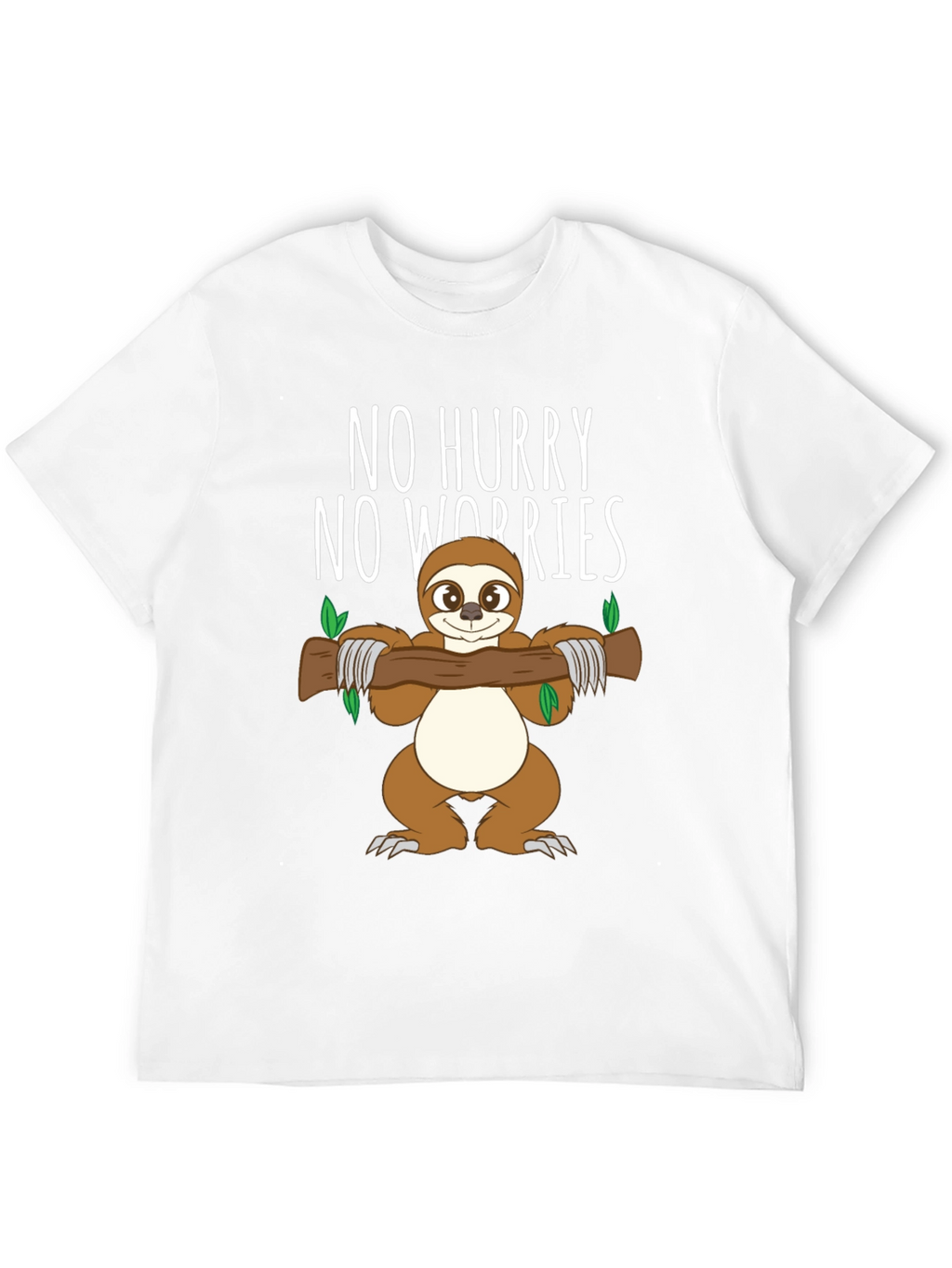 No Hurry No Worries Sloth Graphic T-Shirt