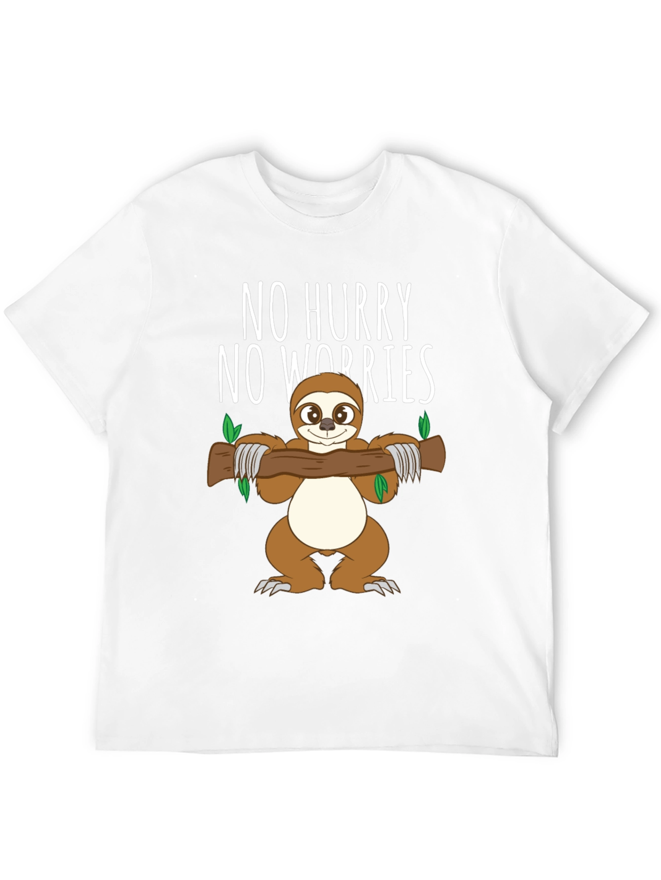No Hurry No Worries Sloth Graphic T-Shirt