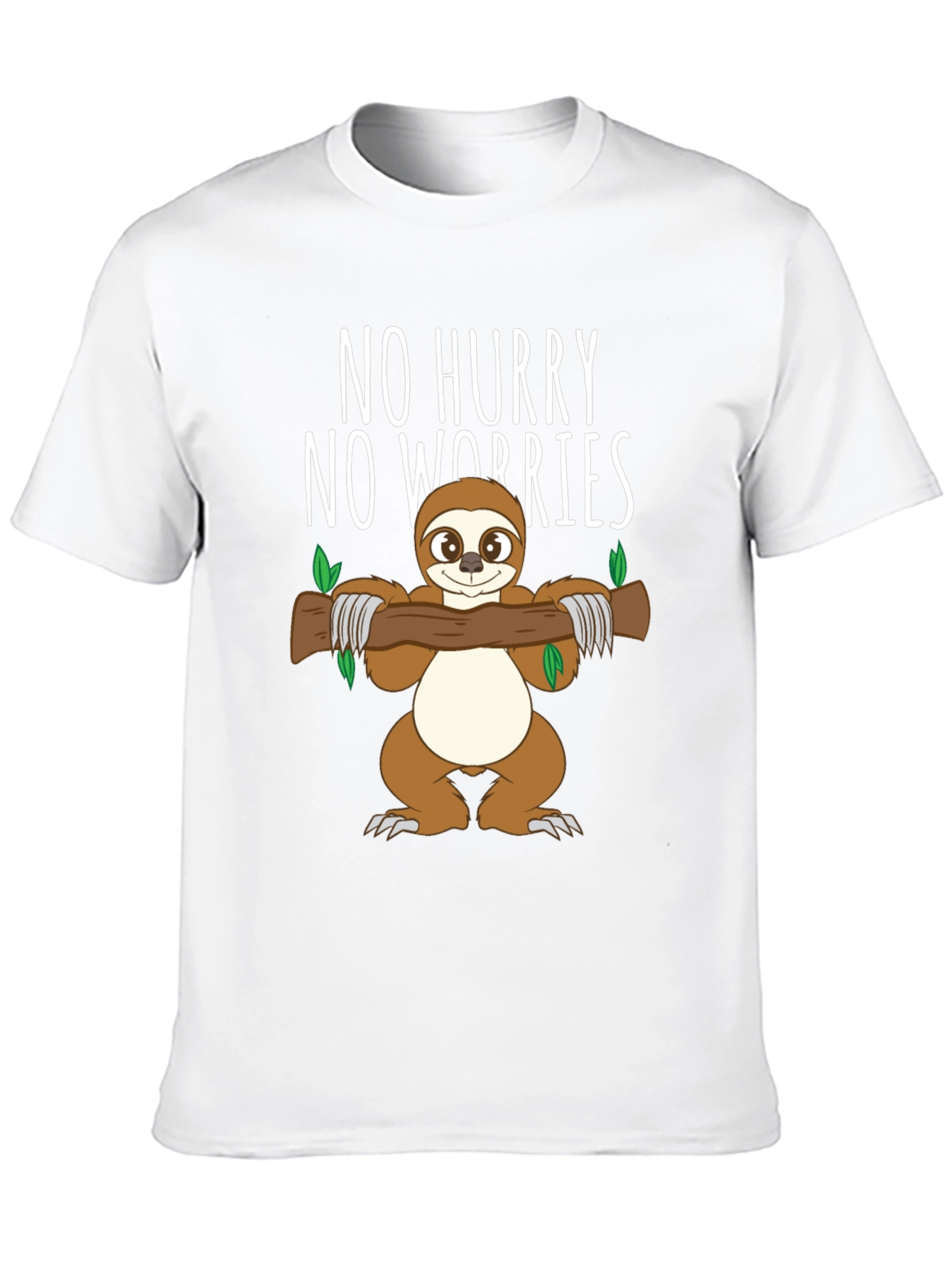 No Hurry No Worries Sloth Graphic T-Shirt