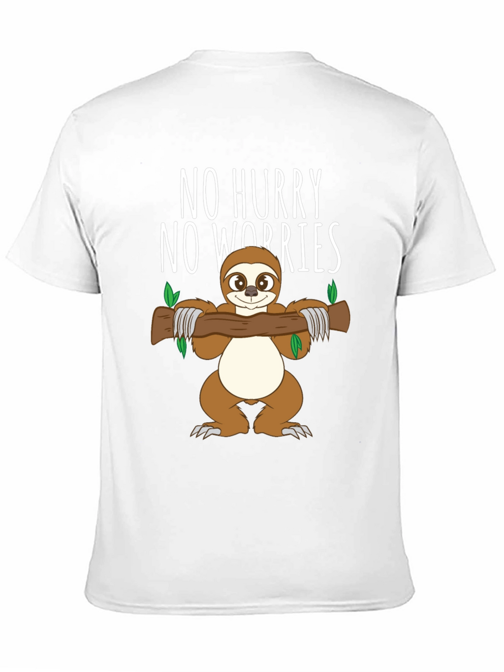 No Hurry No Worries Sloth Graphic T-Shirt