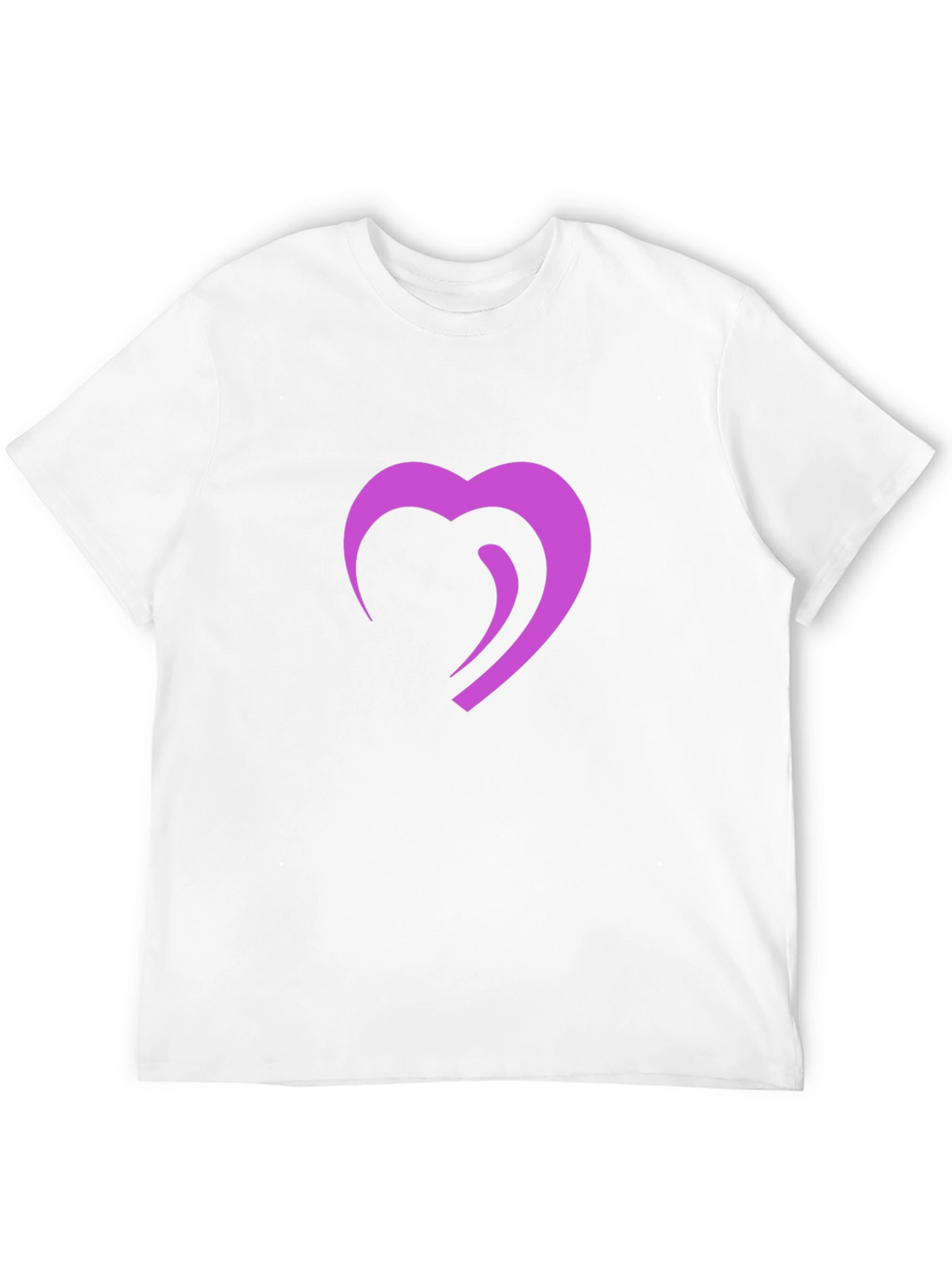 Modern Heart Graphic Black T-Shirt