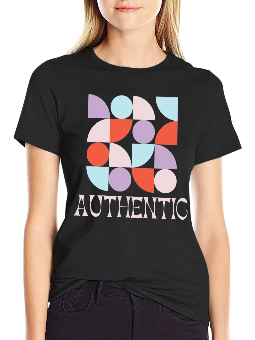 Geometric Graphic Authentic T-Shirt