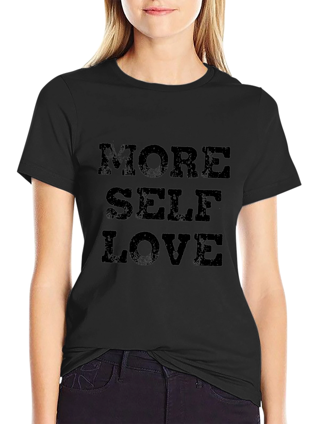 More Self Love Graphic T-Shirt - Black