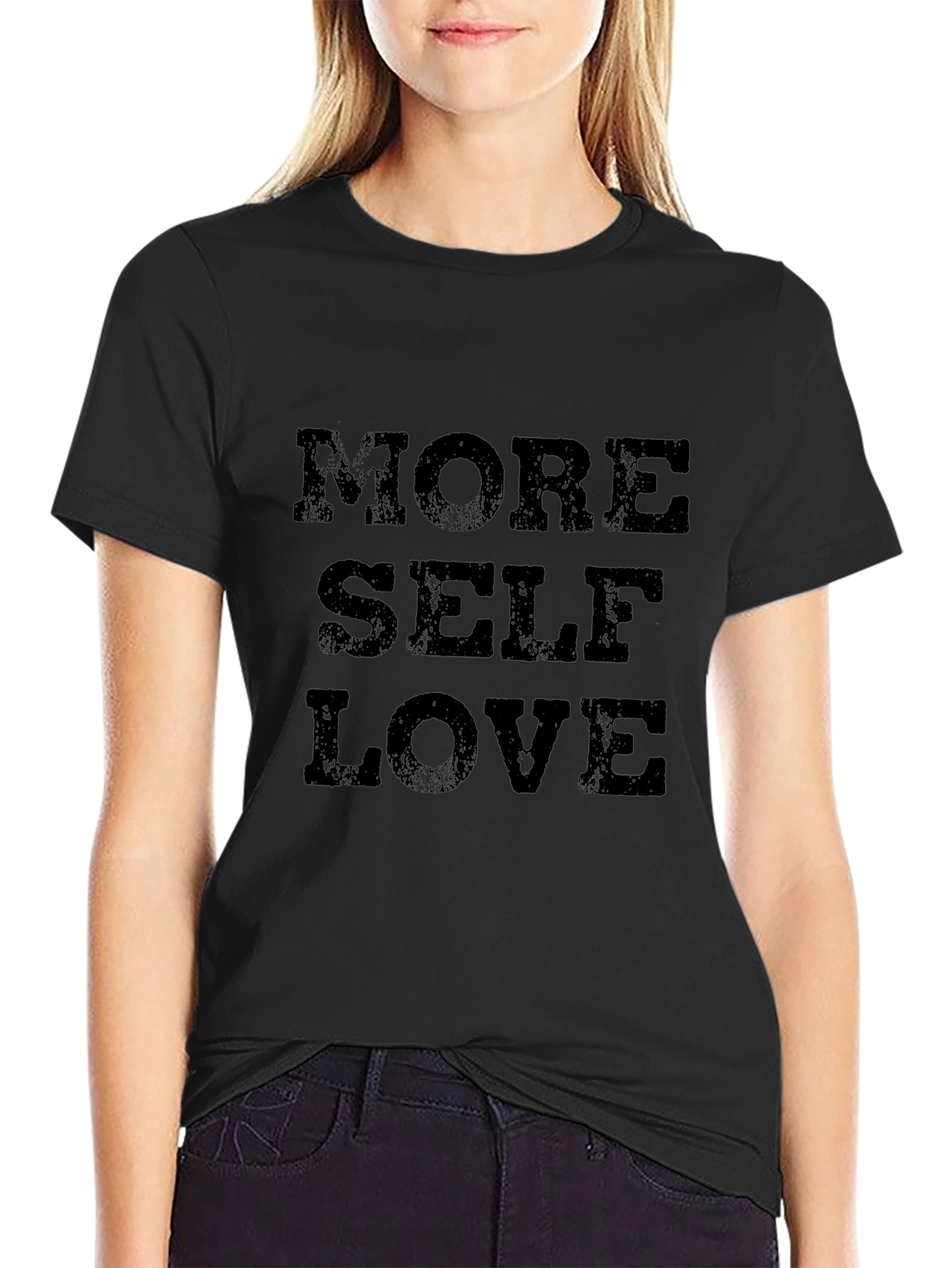 More Self Love Graphic T-Shirt - Black