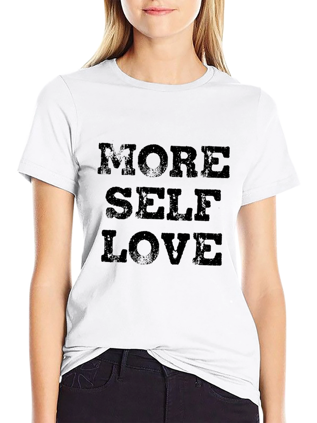 More Self Love Graphic T-Shirt - Black
