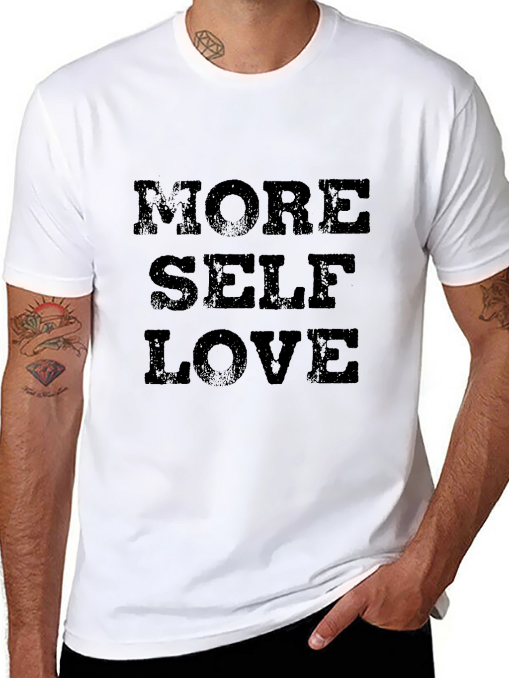 More Self Love Graphic T-Shirt - Black