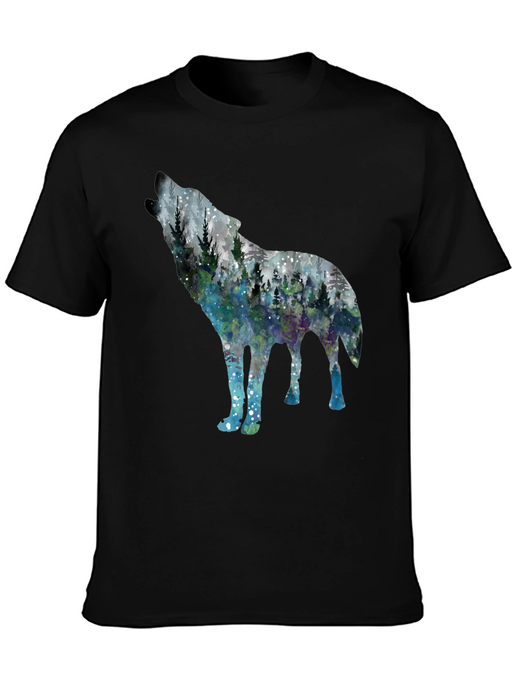 Wolf Forest Graphic Tee - Stylish Nature Shirt