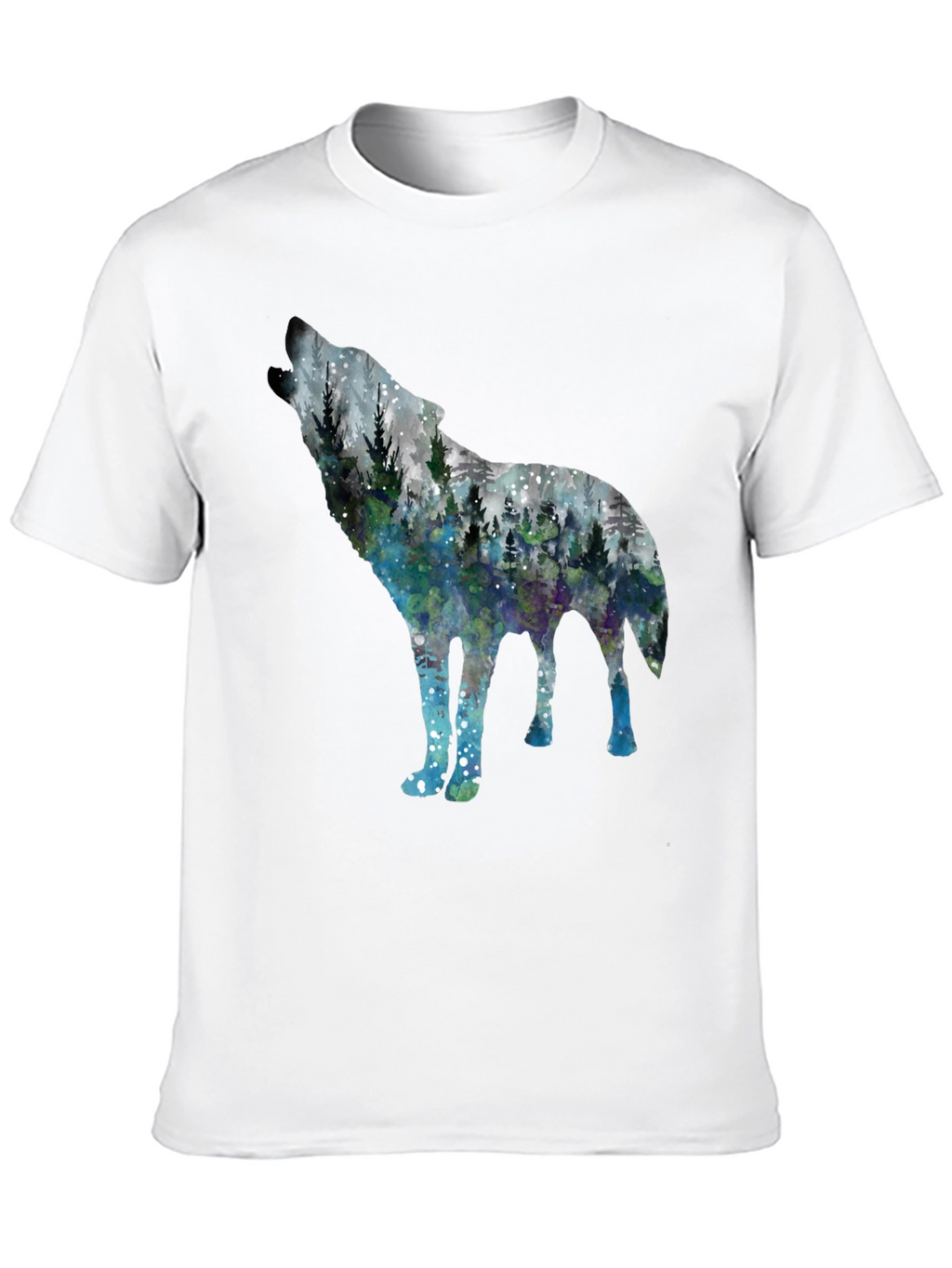 Wolf Forest Graphic Tee - Stylish Nature Shirt