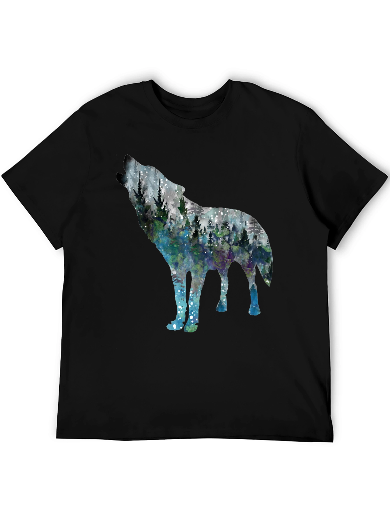 Wolf Forest Graphic Tee - Stylish Nature Shirt