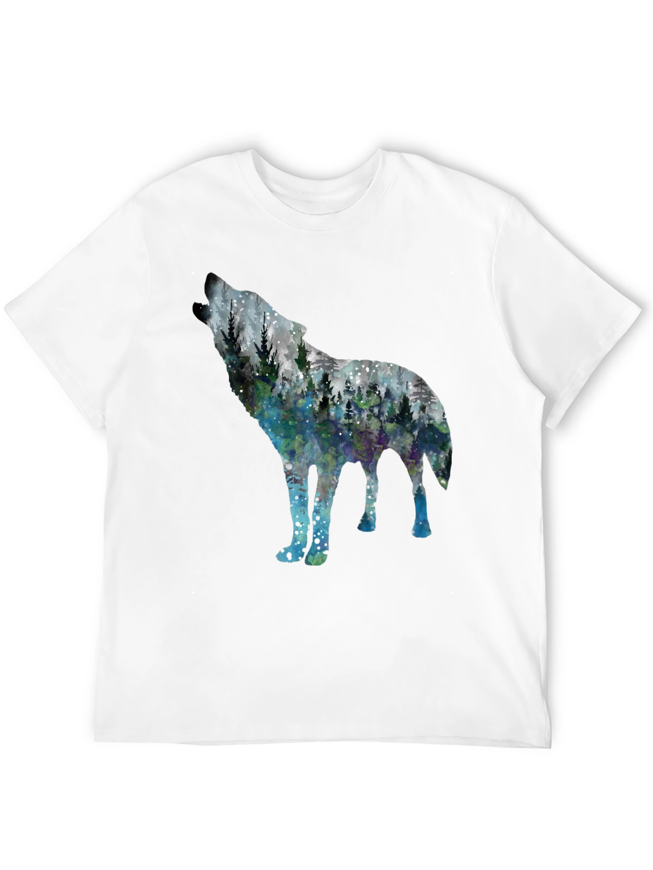Wolf Forest Graphic Tee - Stylish Nature Shirt