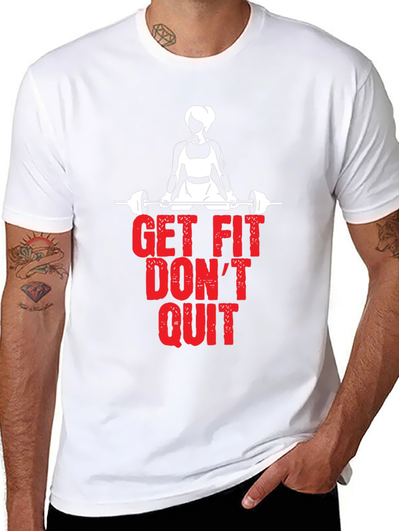 Get Fit Dont Quit Black T-Shirt