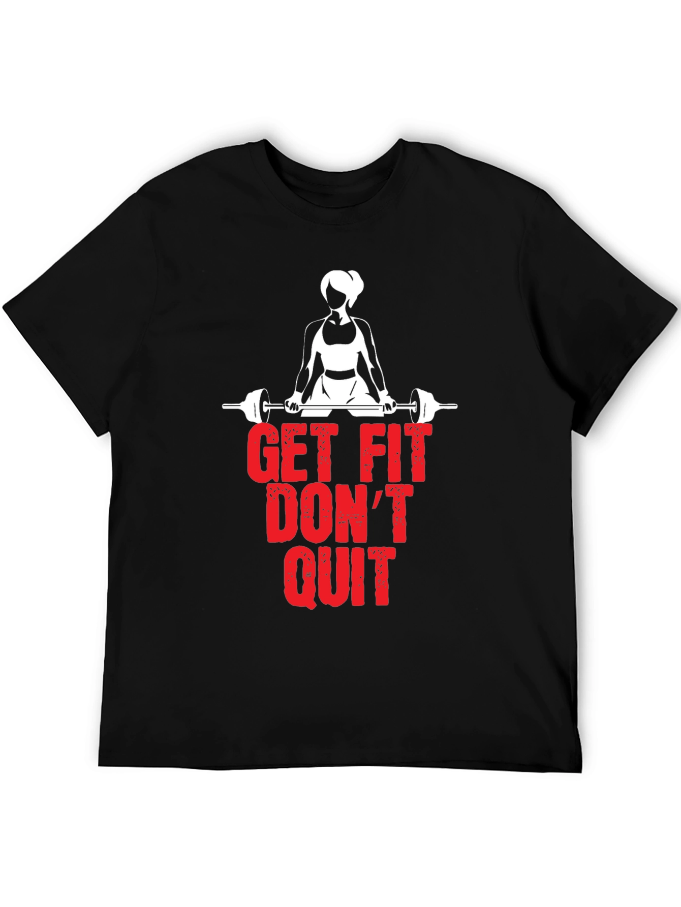Get Fit Dont Quit Black T-Shirt