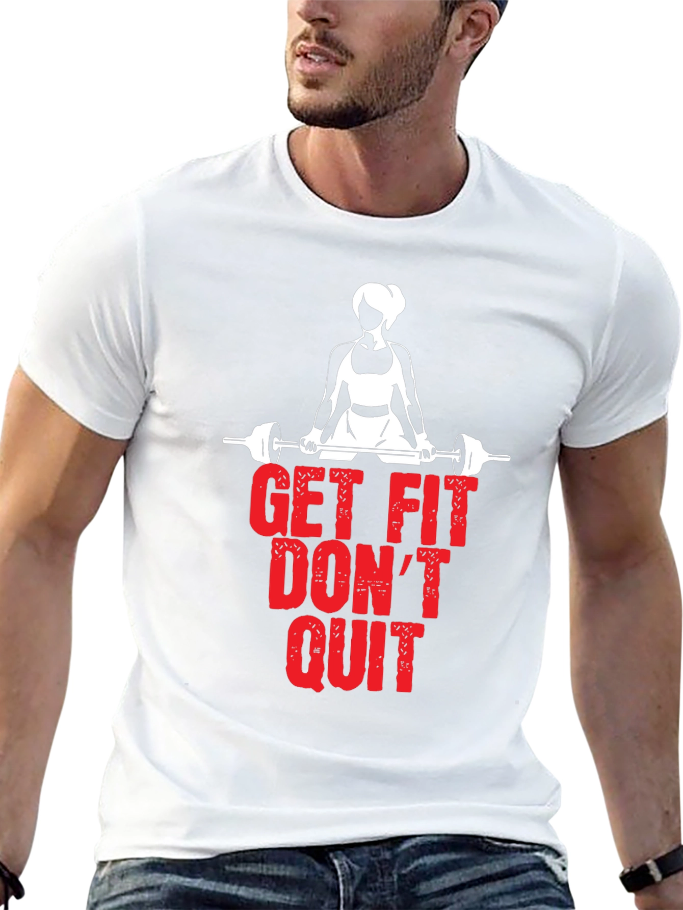 Get Fit Dont Quit Black T-Shirt