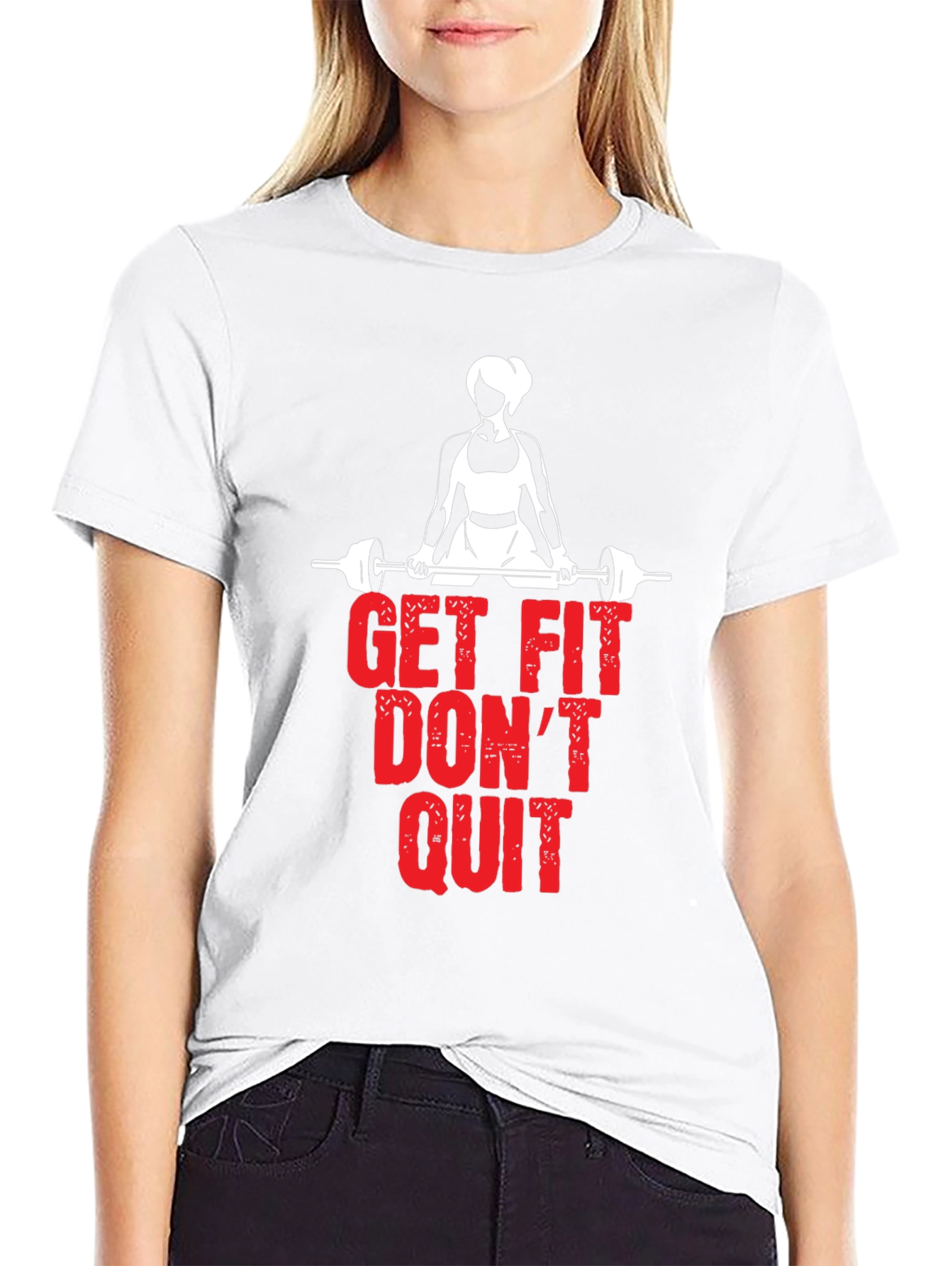 Get Fit Dont Quit Black T-Shirt