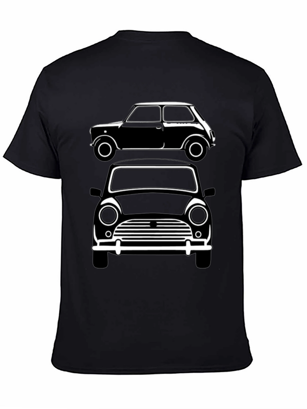 Classic Mini Car T-Shirt - Black Graphic Tee