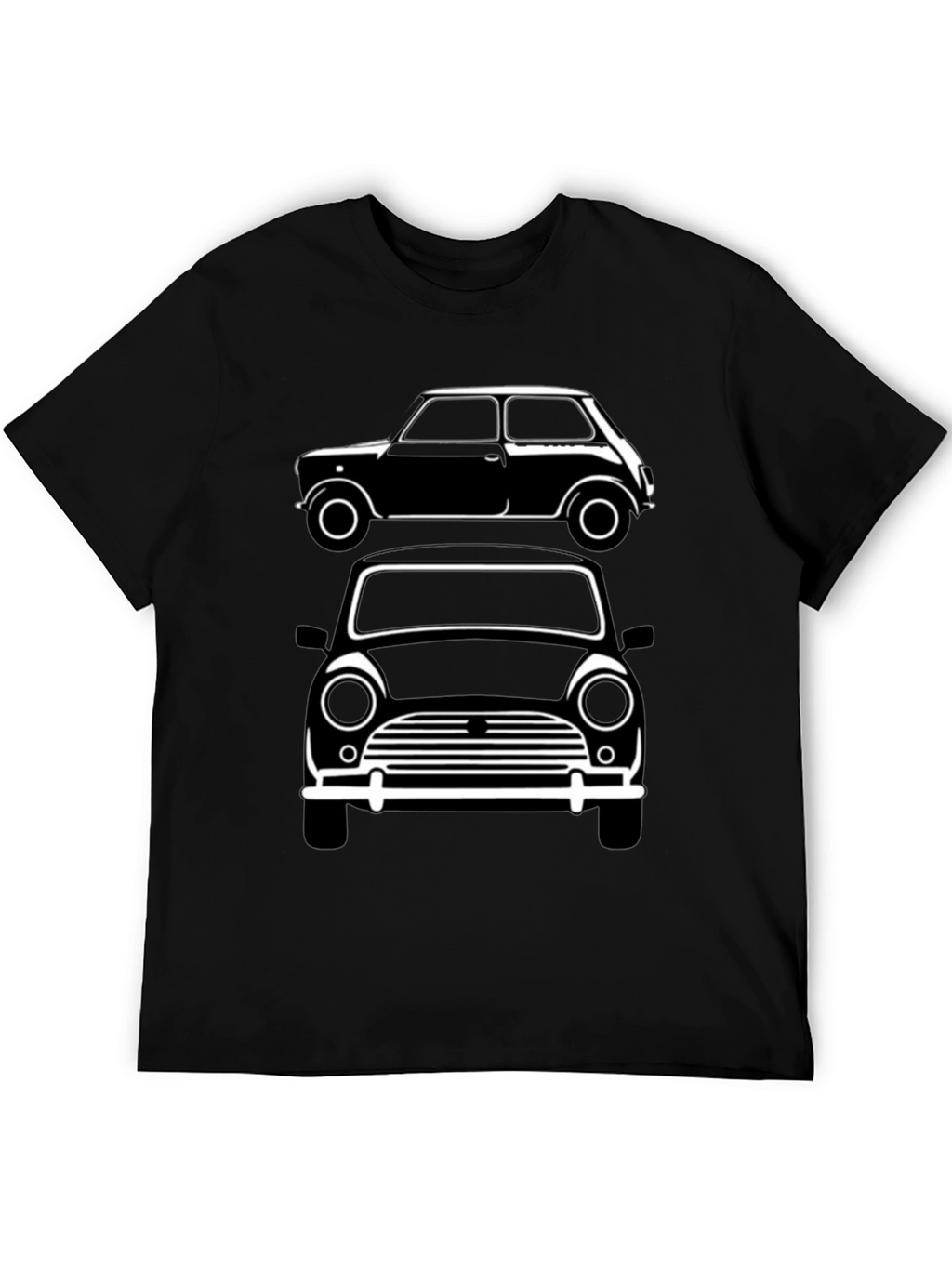 Classic Mini Car T-Shirt - Black Graphic Tee