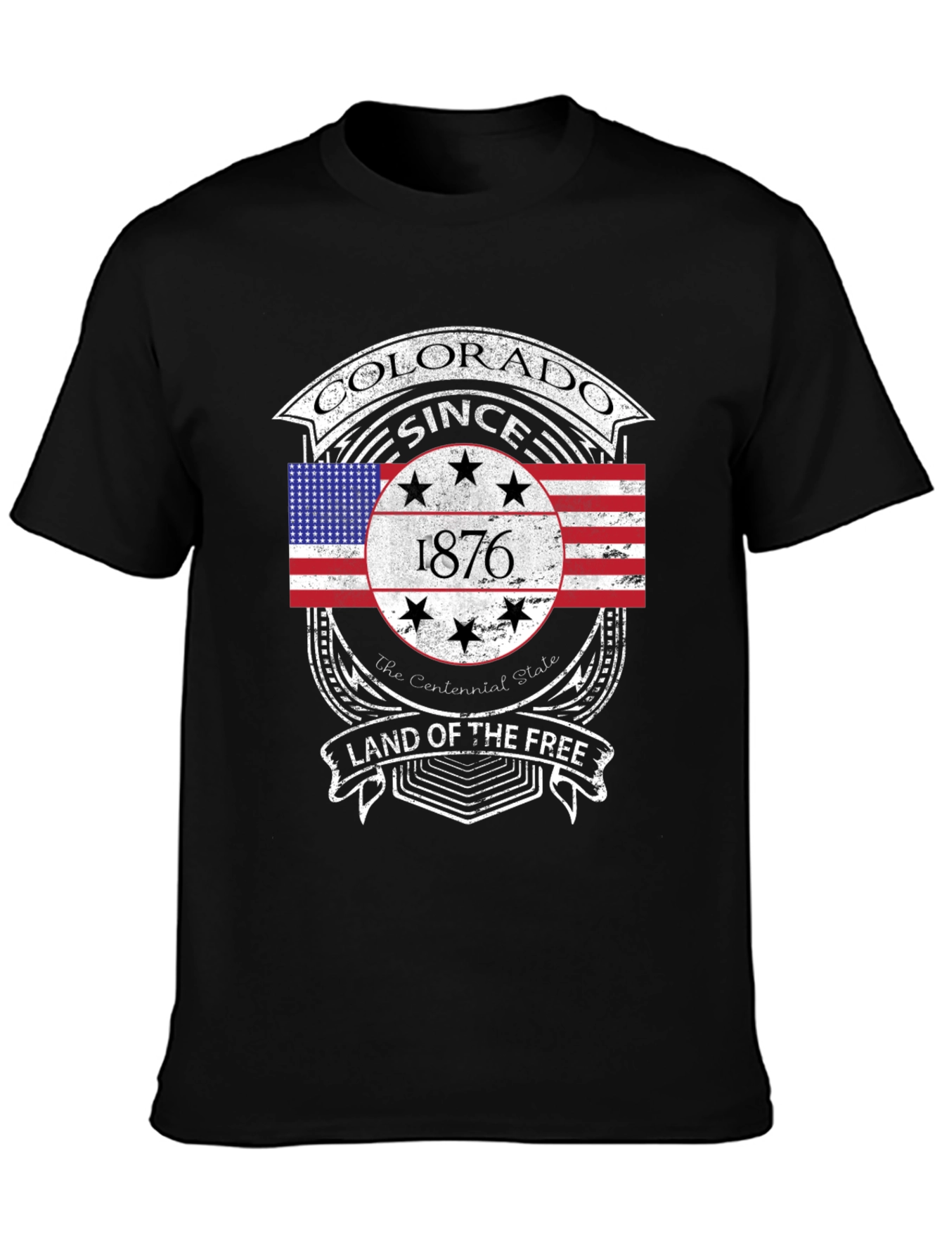 Colorado Since 1876 Black T-Shirt