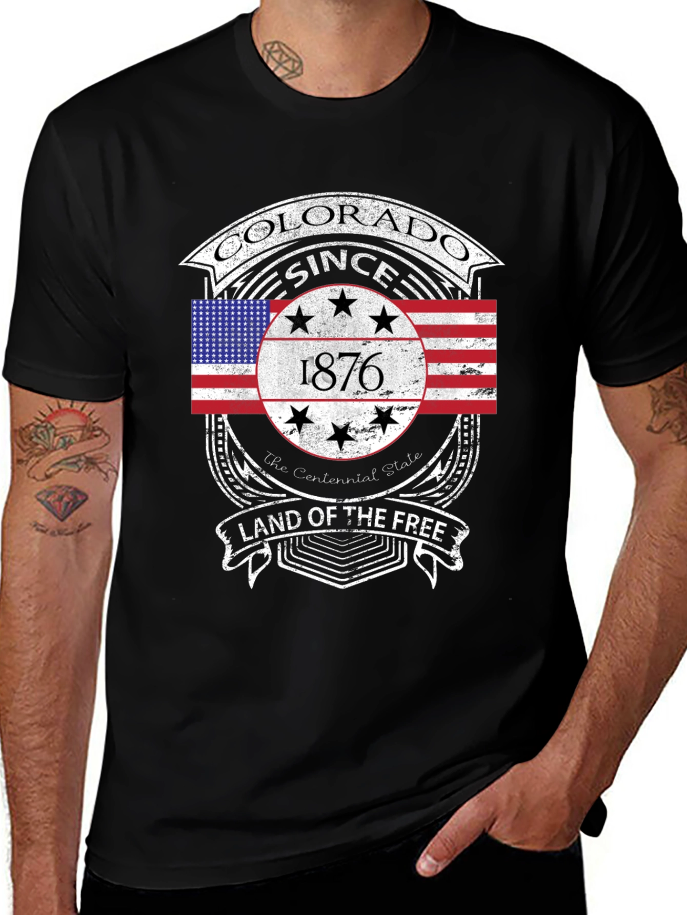 Colorado Since 1876 Black T-Shirt