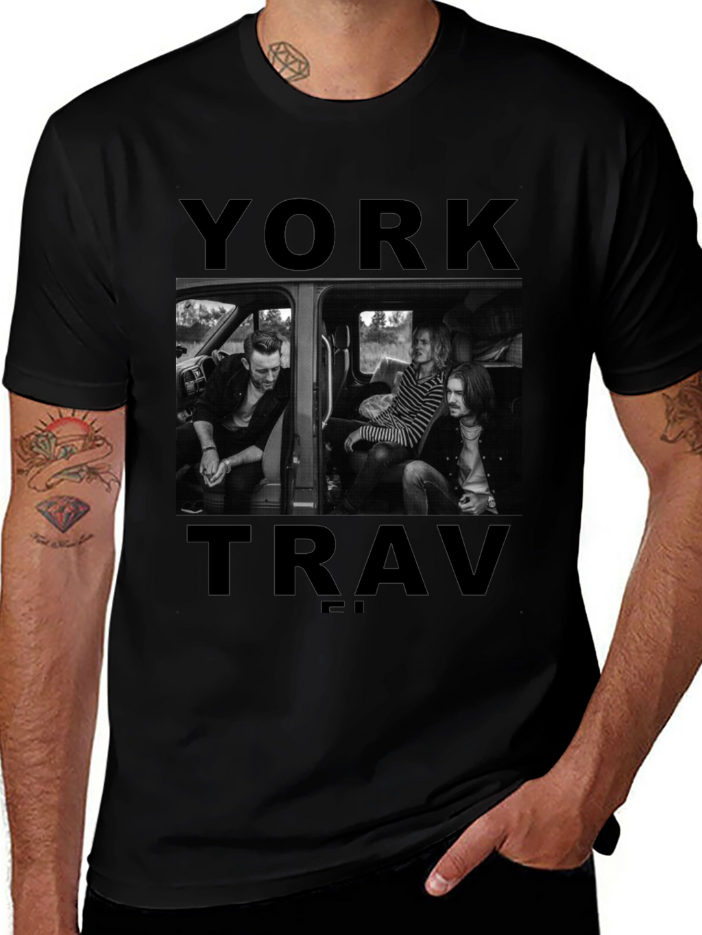 York Trav T-Shirt: Stylish Band Tee