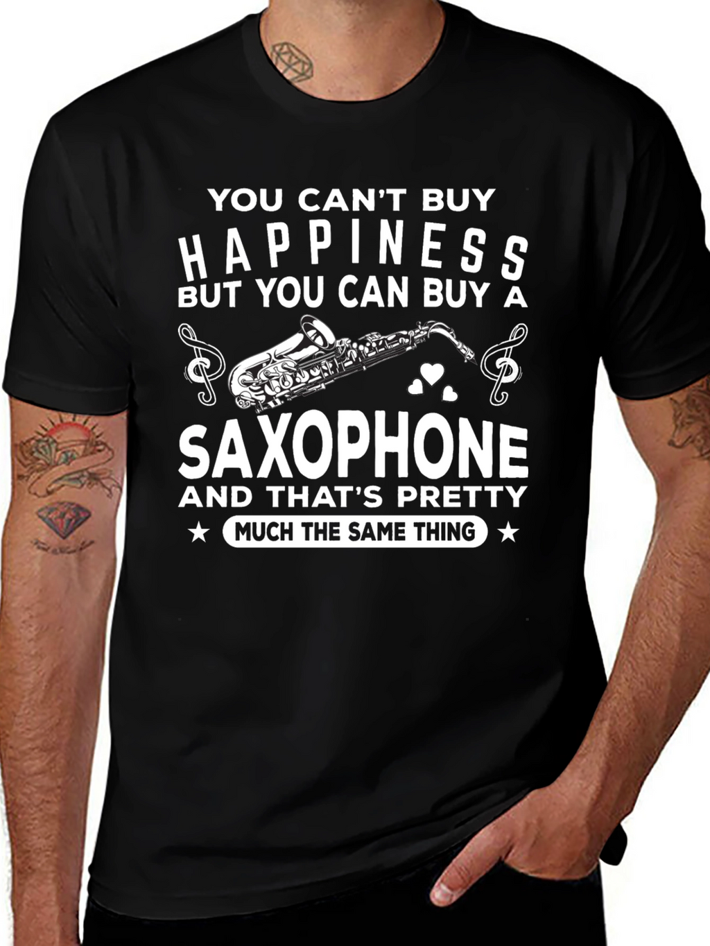 Saxophone Lovers T-Shirt: Buy Happiness!