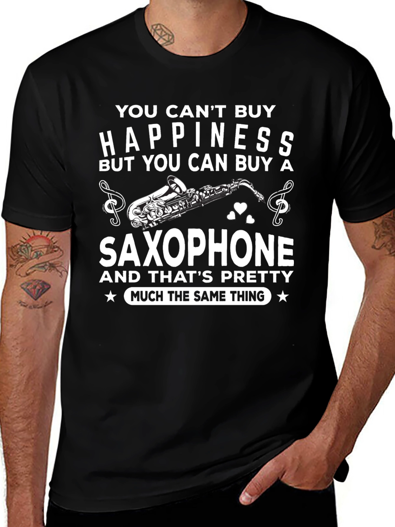 Saxophone Lovers T-Shirt: Buy Happiness!