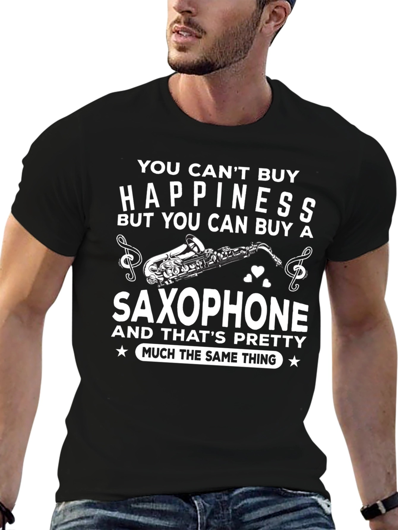 Saxophone Lovers T-Shirt: Buy Happiness!