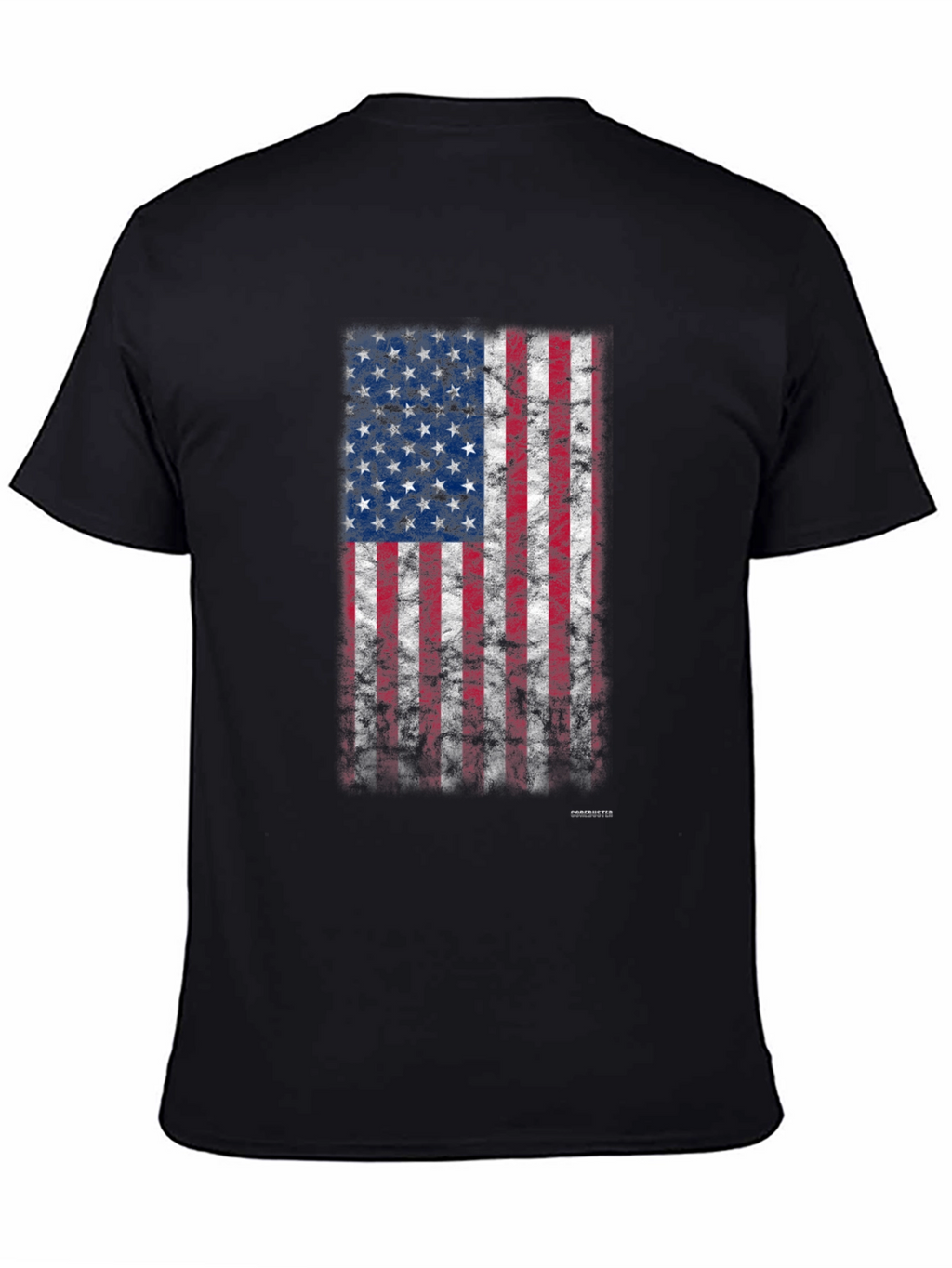 American Flag Grunge Graphic T-Shirt