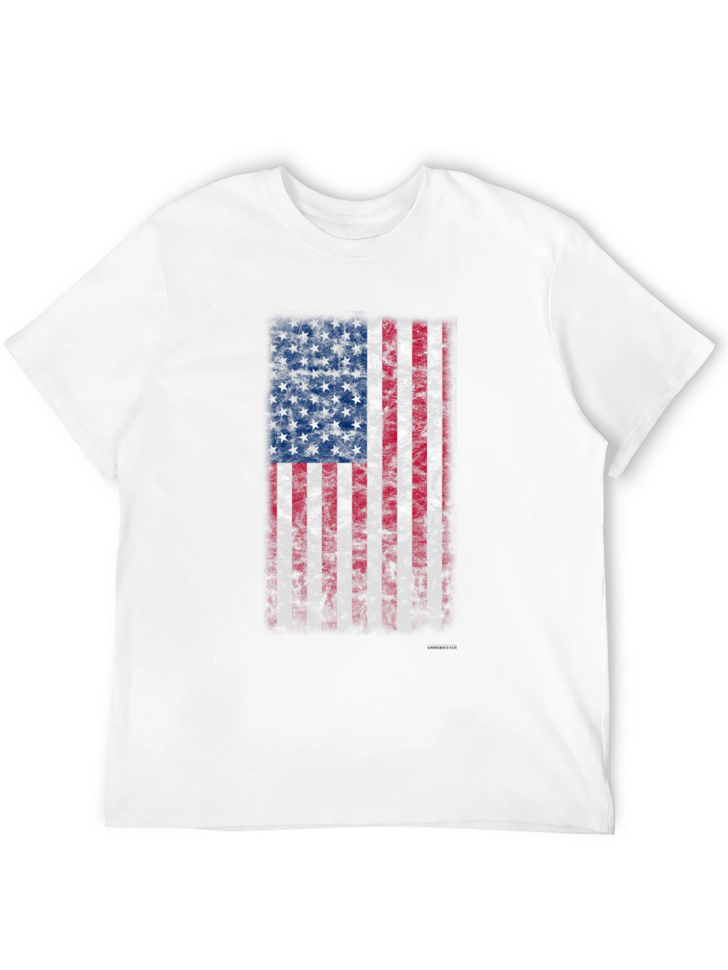 American Flag Grunge Graphic T-Shirt