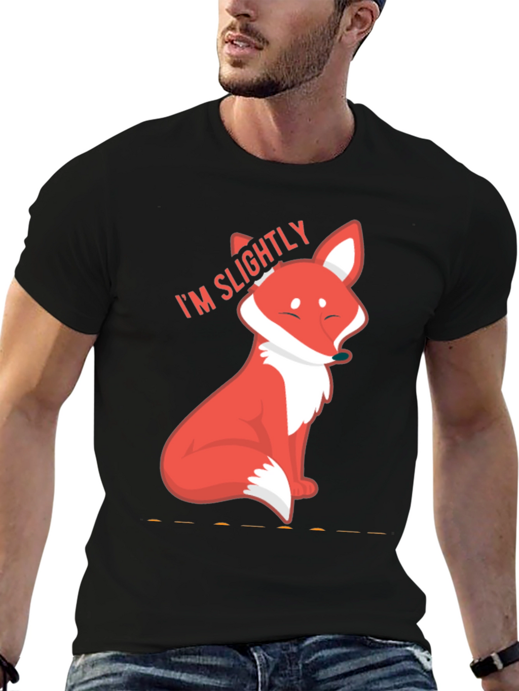 Slightly Fox Tee - Cute Graphic T-Shirt