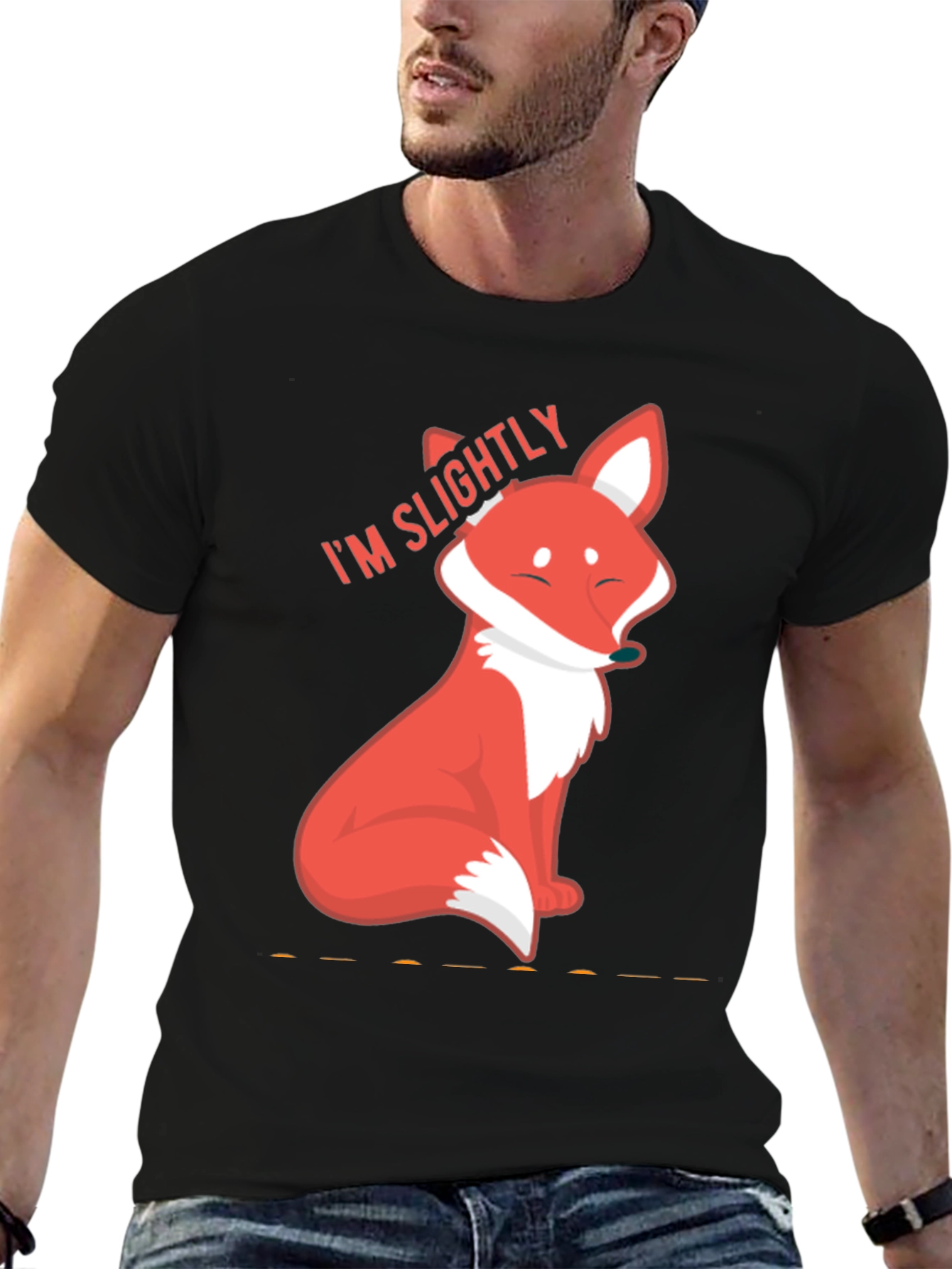 Slightly Fox Tee - Cute Graphic T-Shirt