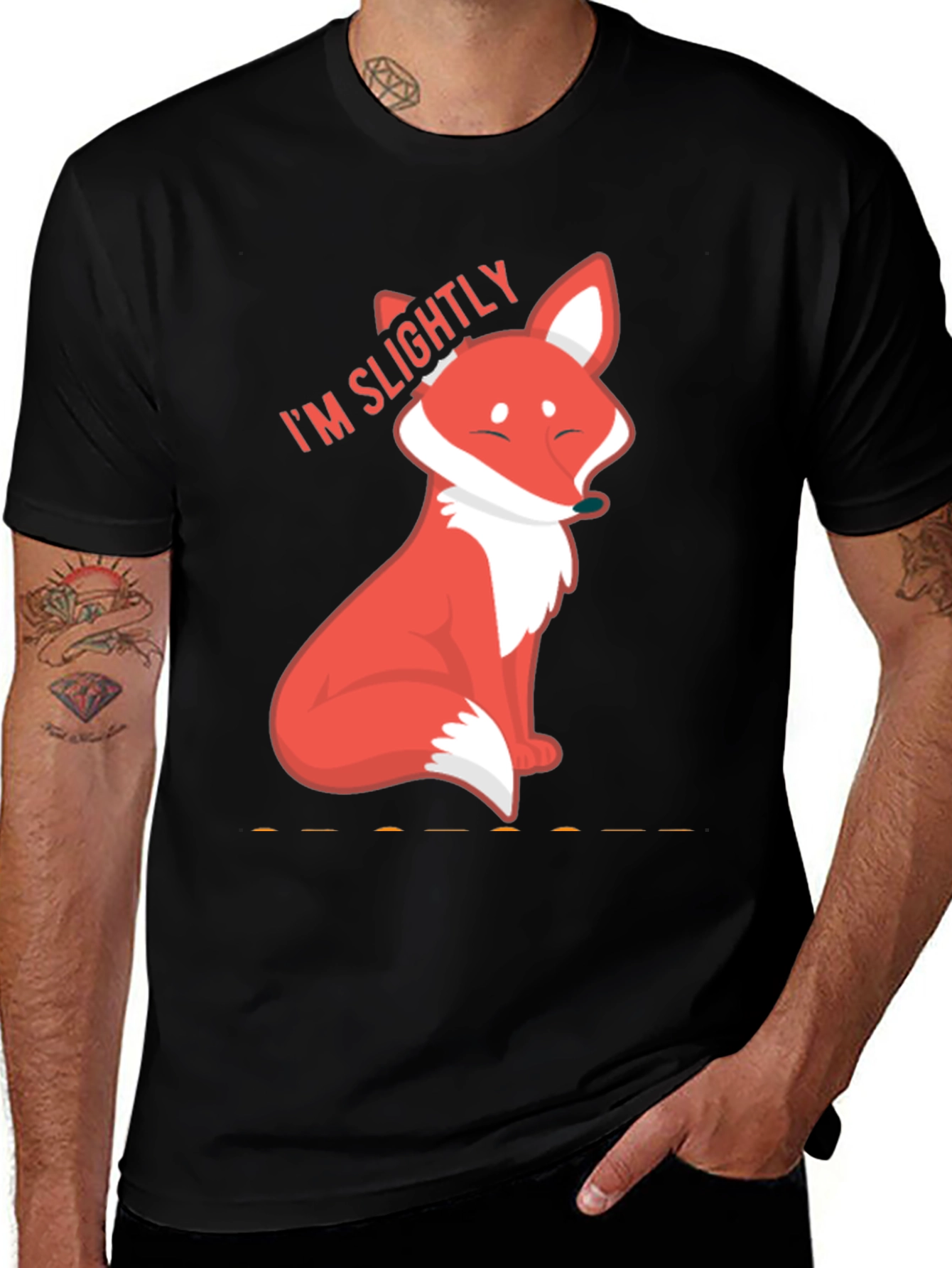 Slightly Fox Tee - Cute Graphic T-Shirt